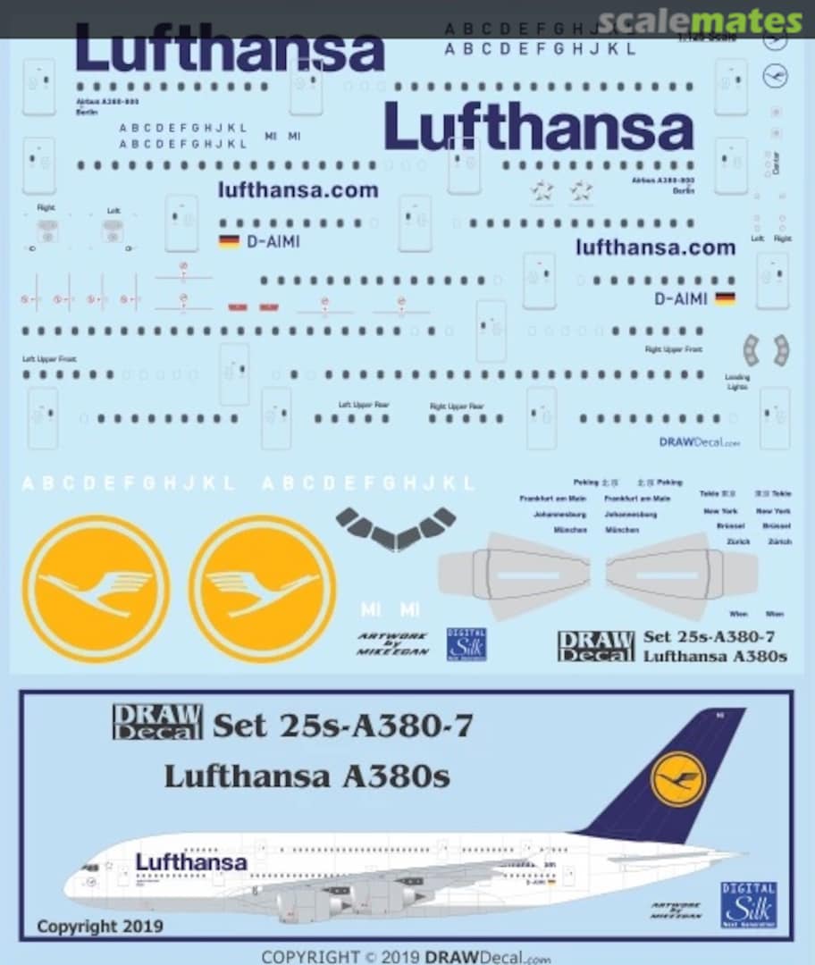 Boxart Lufthansa A380s 25-A380-7 Draw Decal Boxart Lufthansa A380s 25-A380-7 Draw Decal