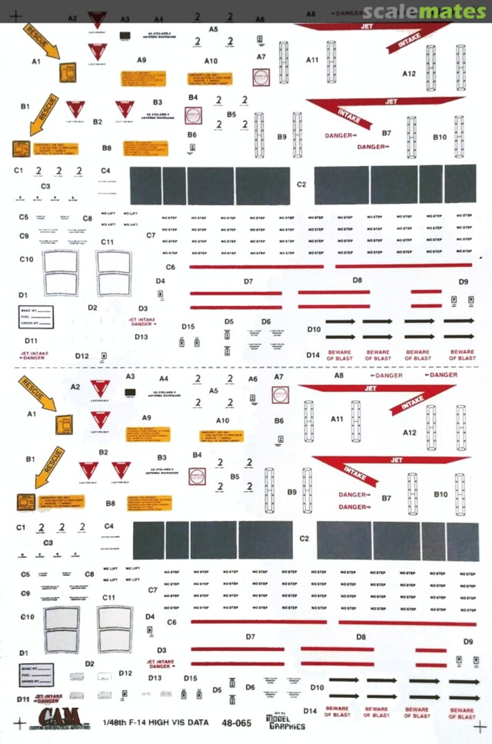 Boxart F-14 Tomcat Hi Vis Data 48-065 CAM Boxart F-14 Tomcat Hi Vis Data 48-065 CAM