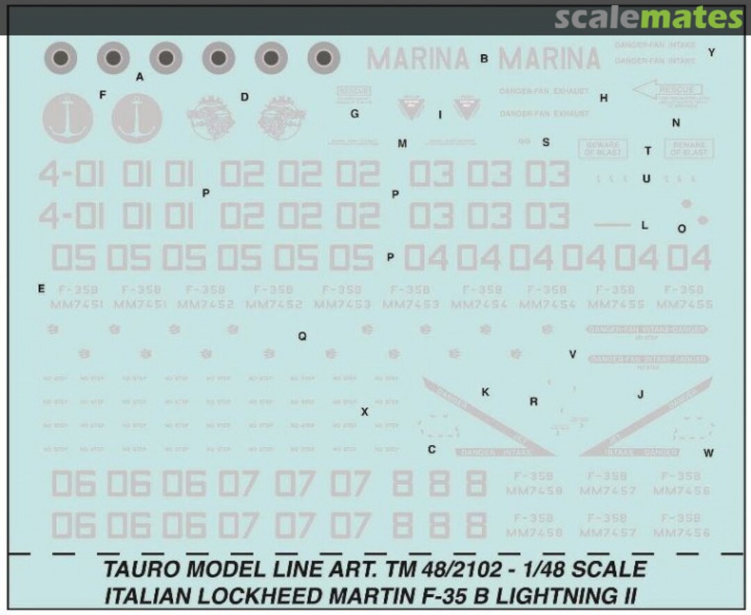 Contents Lockheed Martin F-35B Lightning II 48/2102 Tauro Model Contents Lockheed Martin F-35B Lightning II 48/2102 Tauro Model