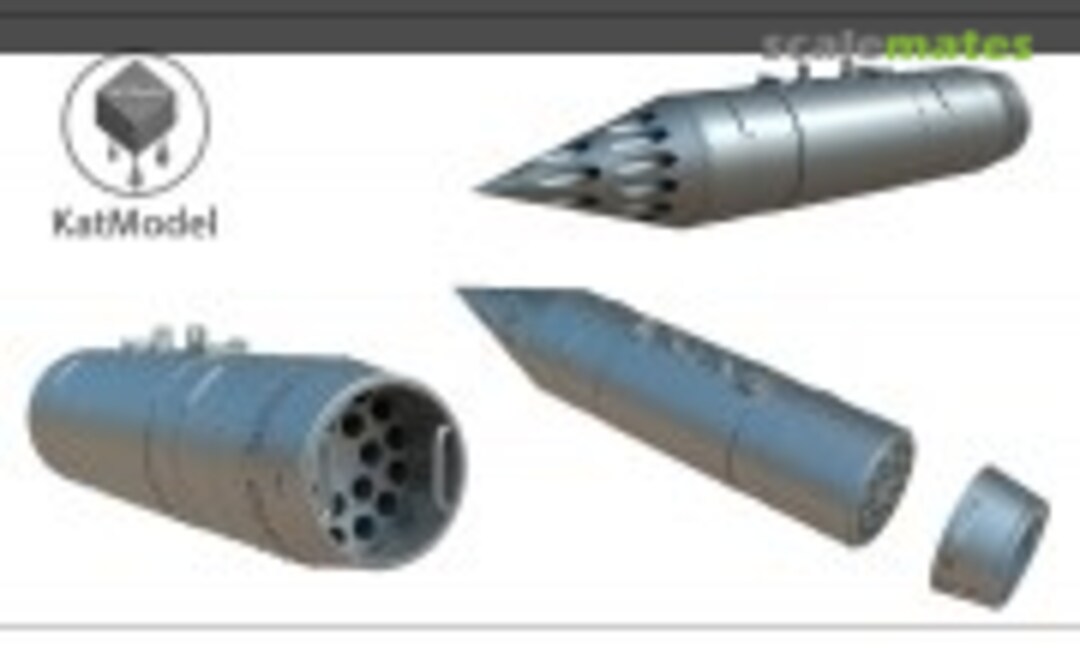 1:72 Rocket launcher B8M-1. 4 pieces (KatModel 190E-66808_20240816100015) 190E-66808_20240816100015