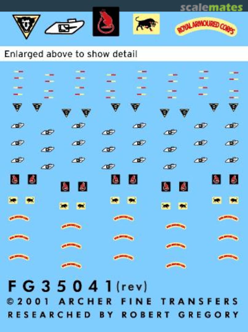 Boxart British 7th, 11th, and 79th Armoured Division uniform patches FG35041 Archer Boxart British 7th, 11th, and 79th Armoured Division uniform patches FG35041 Archer