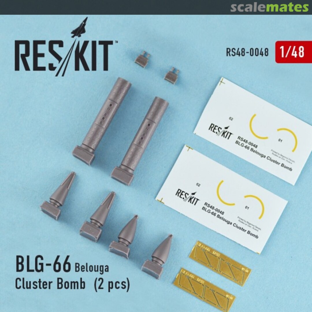 Boxart BLG-66 Belouga Cluster Bomb RS48-0048 ResKit Boxart BLG-66 Belouga Cluster Bomb RS48-0048 ResKit