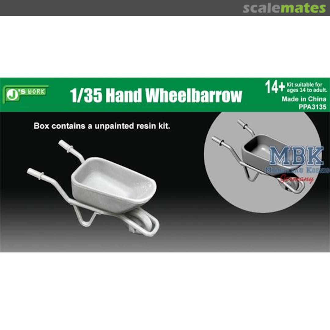 Boxart Hand Wheelbarrow / Schubkarre 1/35 PPA3135 J's Work Boxart Hand Wheelbarrow / Schubkarre 1/35 PPA3135 J's Work