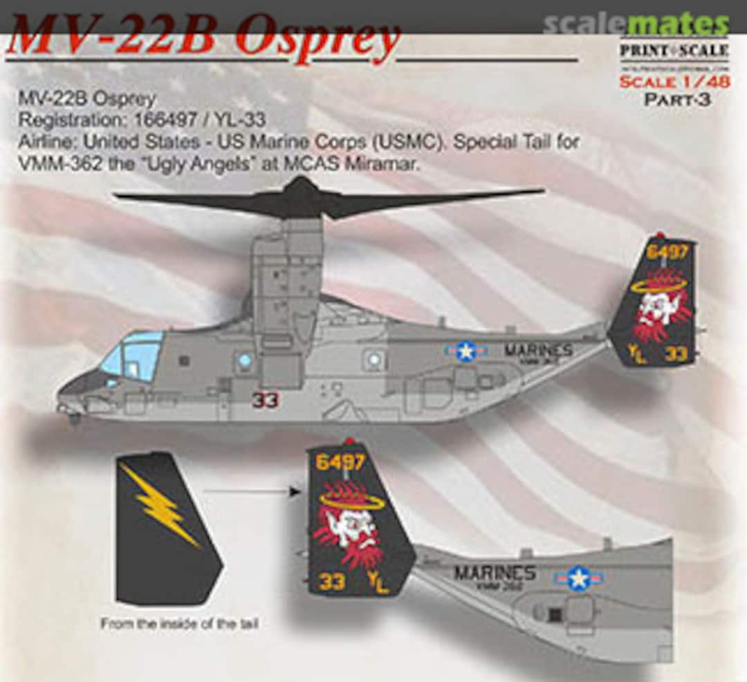 Boxart MV-22B Osprey Part 3 48-218 Print Scale Boxart MV-22B Osprey Part 3 48-218 Print Scale