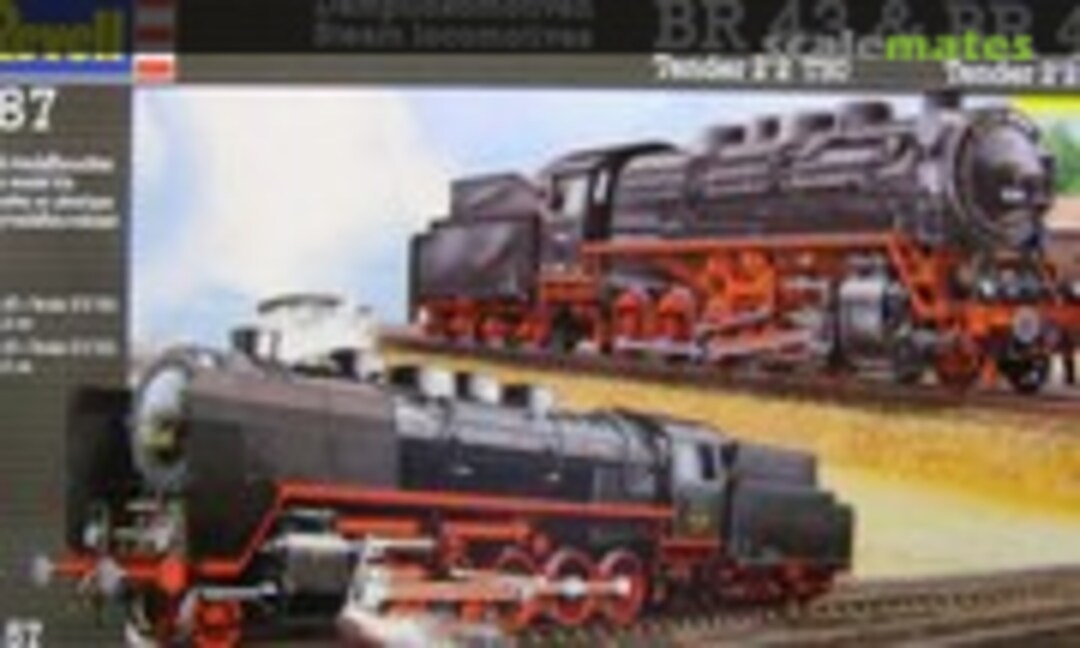 1:87 Dampflokomotiven BR 43 Tender 2'2 T30 & BR 43 Tender 2'2 T32 (Revell 02157) 02157