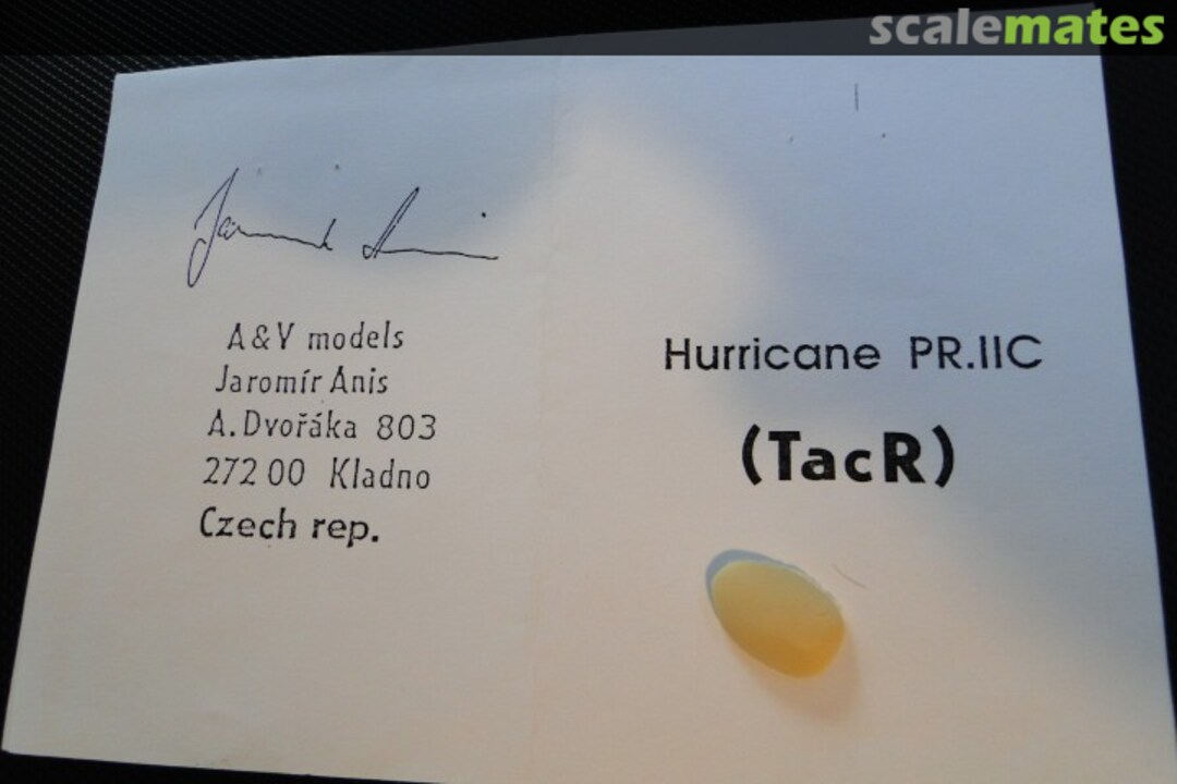 Boxart Hurricane PR.IIC(Tac R) A+V Models Boxart Hurricane PR.IIC(Tac R) A+V Models