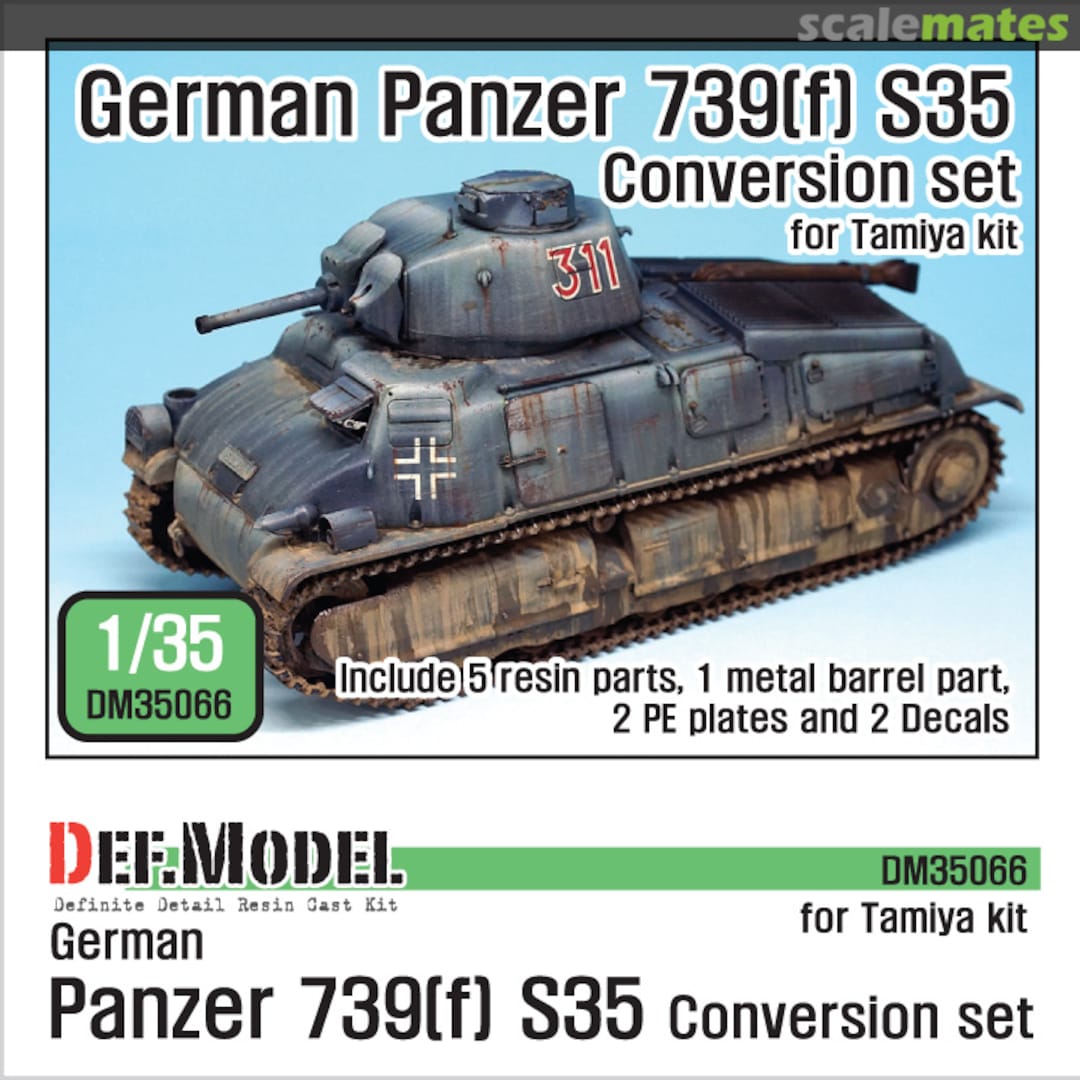 Boxart German Panzer 35S 739(f) Conversion set DM35066 Def.Model Boxart German Panzer 35S 739(f) Conversion set DM35066 Def.Model