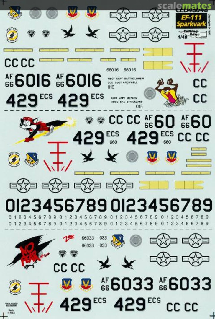 Boxart General Dynamics EF-111A CED48048 Cutting Edge Modelworks Boxart General Dynamics EF-111A CED48048 Cutting Edge Modelworks