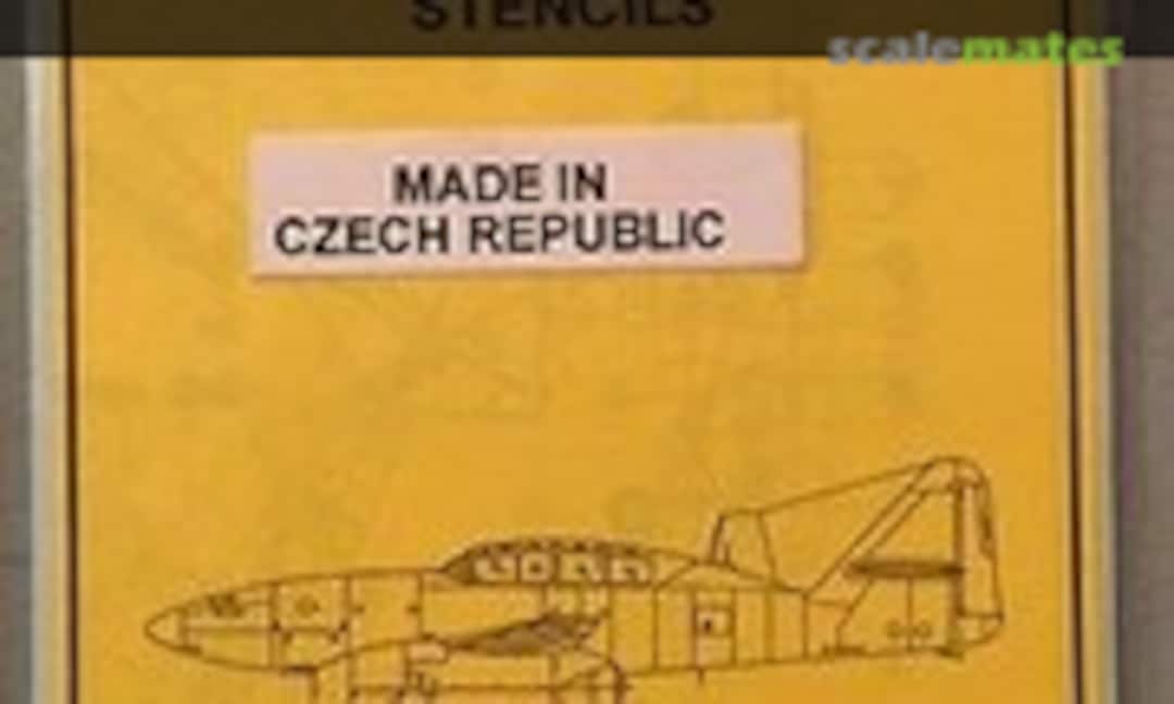 1:72 Messerschmitt Me 262 Schwalbe Stencils (Propagteam 01572) 01572