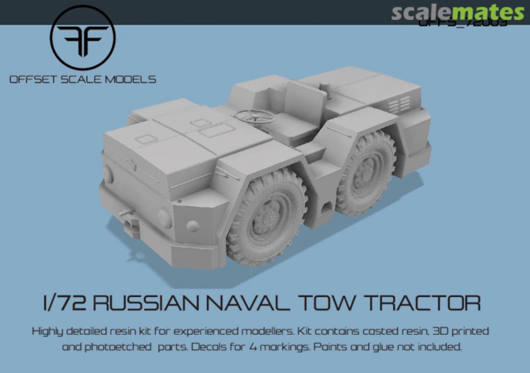 Boxart Russian Naval Tow Tractor OFFS_72003 Offset Scale Models Boxart Russian Naval Tow Tractor OFFS_72003 Offset Scale Models