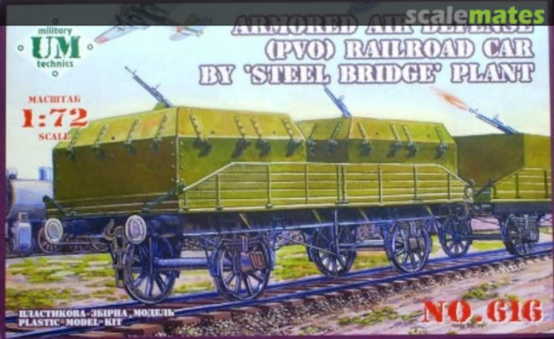 Boxart (PVO) Railroad Car 616 UM Military Technics Boxart (PVO) Railroad Car 616 UM Military Technics