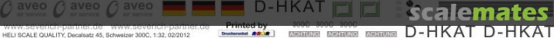 Boxart Schweizer 300C - D-HKAT Decal 45 Heli Scale Quality Boxart Schweizer 300C - D-HKAT Decal 45 Heli Scale Quality