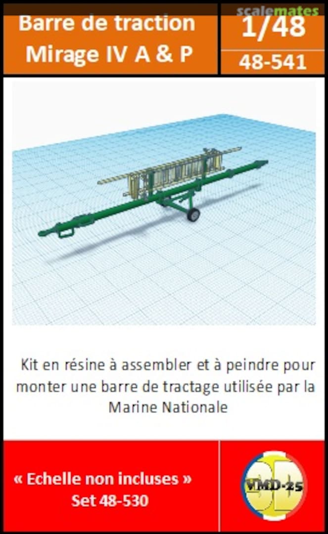 Boxart Barre de traction pour Mirage IV A & P 48-541 VMD25_3D Boxart Barre de traction pour Mirage IV A & P 48-541 VMD25_3D