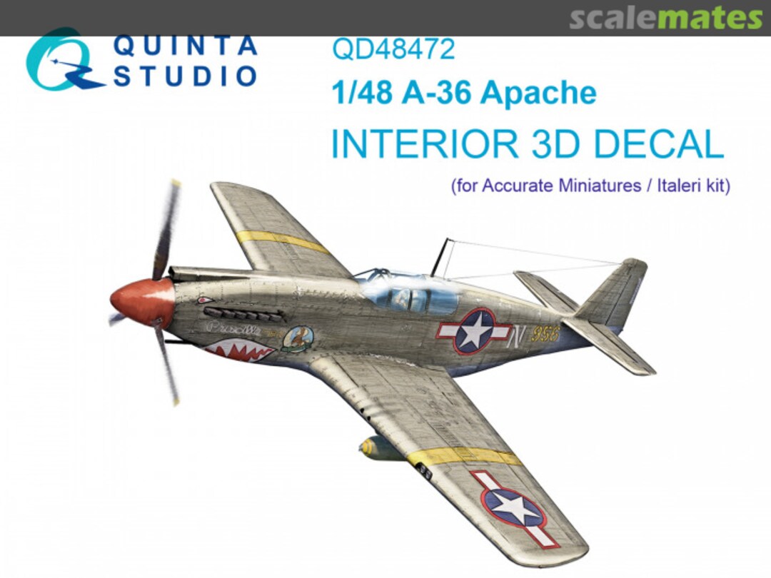 Boxart A-36 Apache interior 3D decals QD48472 Quinta Studio Boxart A-36 Apache interior 3D decals QD48472 Quinta Studio