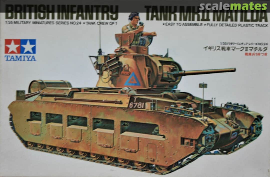 Boxart British Infantry Tank Mk.II Matilda MM124 Tamiya