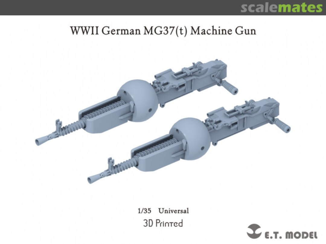 Boxart German WWII MG37(t) Machine Gun P35-363 E.T. Model Boxart German WWII MG37(t) Machine Gun P35-363 E.T. Model