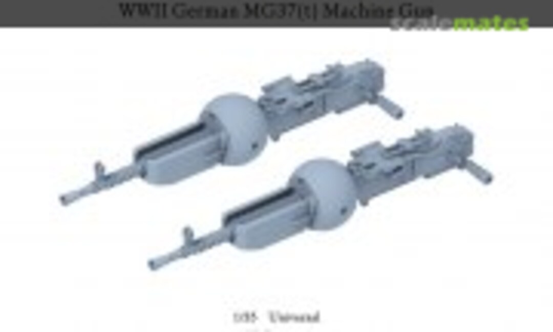 1:35 German WWII MG37(t) Machine Gun (E.T. Model P35-363) P35-363