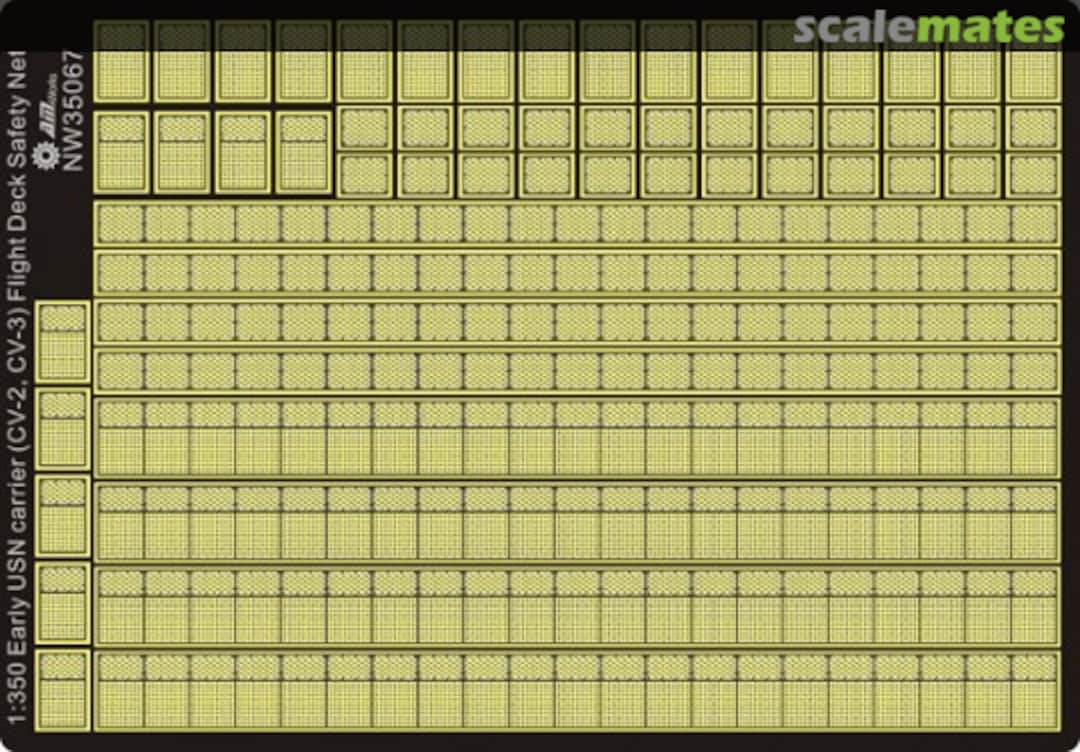 Boxart USN Early WWII Aircraft Carrier Flightdeck Safety Net NW35067 Alliance Model Works
