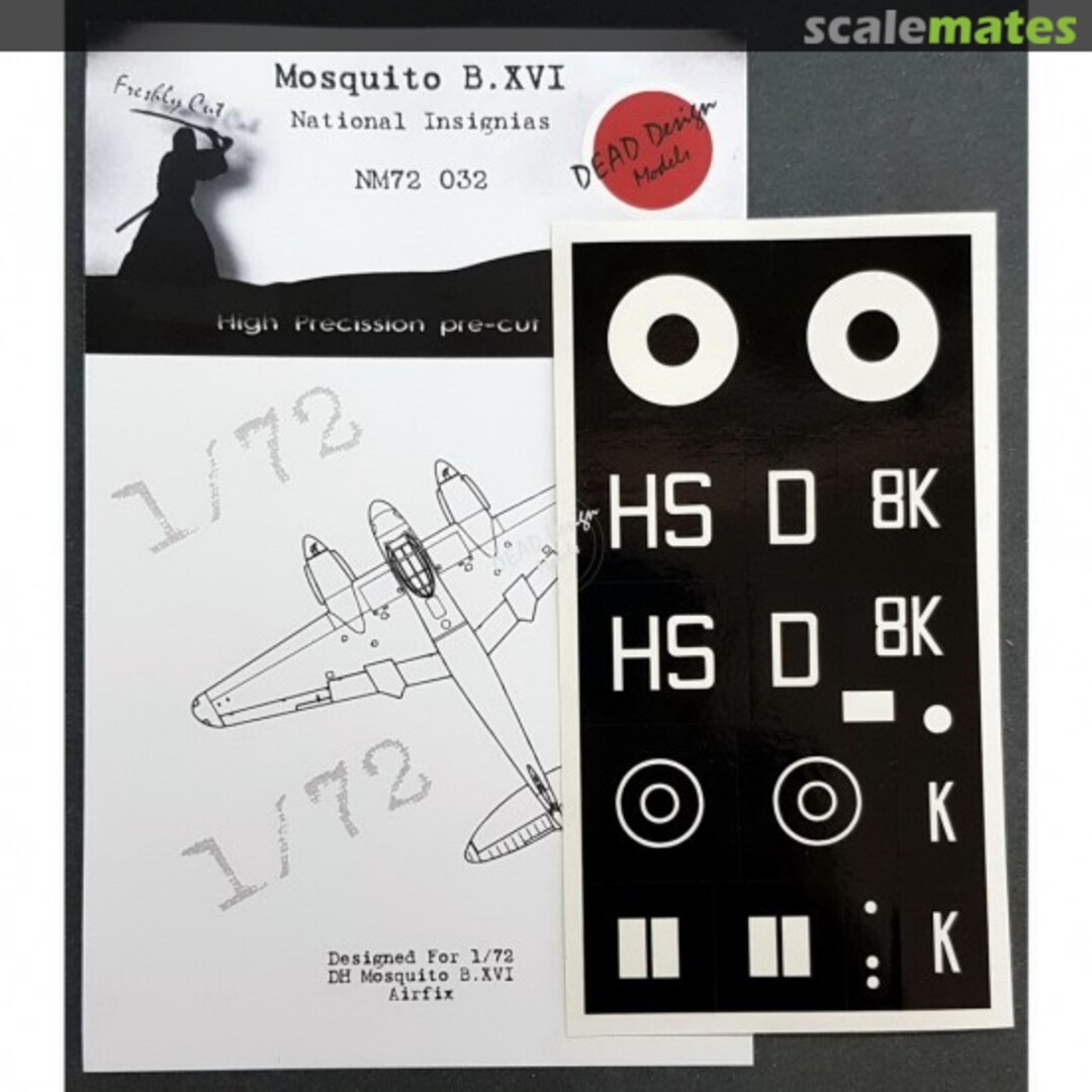 Boxart Mosquito B.XVI - National Insignias NM72032 DEAD Design Models Boxart Mosquito B.XVI - National Insignias NM72032 DEAD Design Models
