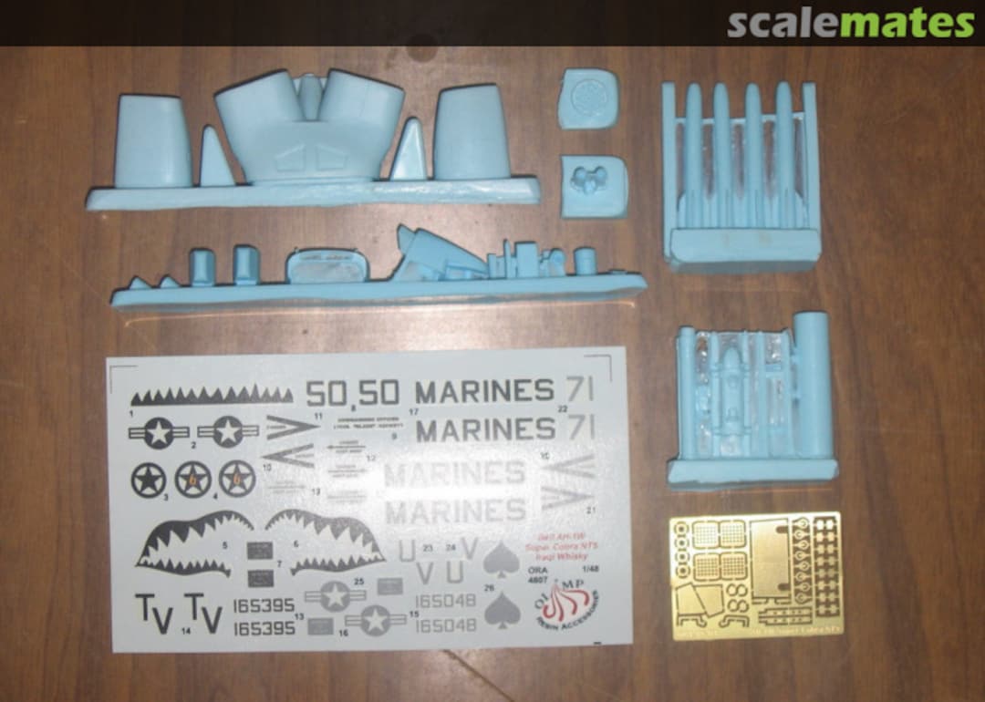Boxart AH-1W Super Cobra NTS Iraqi Whiskey Conversion Set ORA 48-07 Olimp Resin Accessories Boxart AH-1W Super Cobra NTS Iraqi Whiskey Conversion Set ORA 48-07 Olimp Resin Accessories