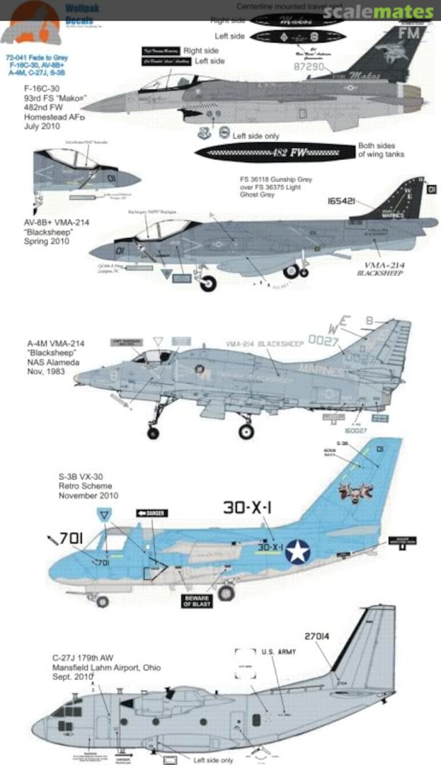 Boxart Fade to Grey 72-042 Wolfpak Decals Boxart Fade to Grey 72-042 Wolfpak Decals