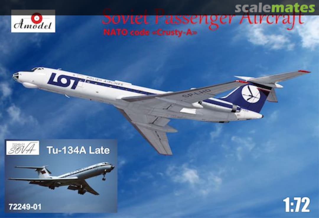 Boxart Soviet Passenger Aircraft 72249-01 Amodel Boxart Soviet Passenger Aircraft 72249-01 Amodel