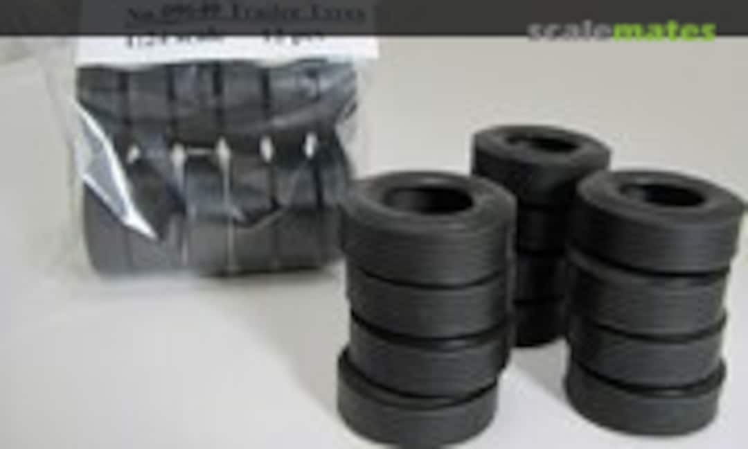 1:24 RUBBER TYRES G8 TRAILER 12PCS BULK (Italeri 09640) 09640