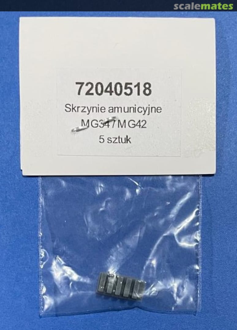 Boxart Ammo boxes MG34 / MG42 - 5 pieces 72040518 EMP3d Boxart Ammo boxes MG34 / MG42 - 5 pieces 72040518 EMP3d