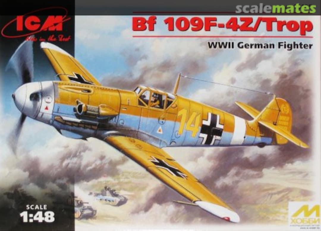 Boxart Bf 109F-4Z/Trop 48105 ICM Boxart Bf 109F-4Z/Trop 48105 ICM