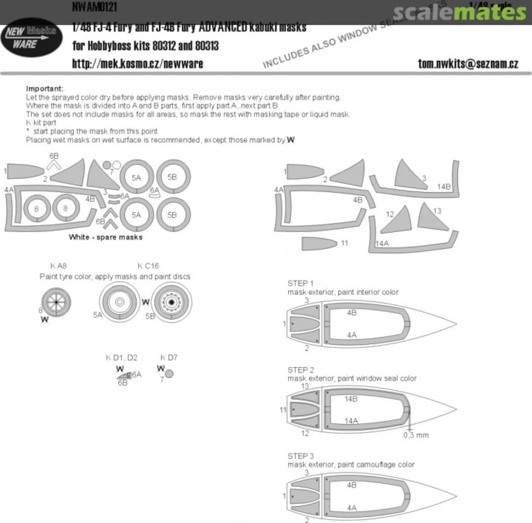 Boxart FJ-4 and FJ-4B Fury ADVANCED NWAM121 New Ware Boxart FJ-4 and FJ-4B Fury ADVANCED NWAM121 New Ware