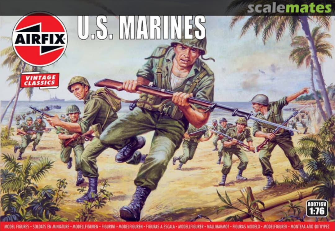Boxart WWII US Marines A00716V Airfix Boxart WWII US Marines A00716V Airfix