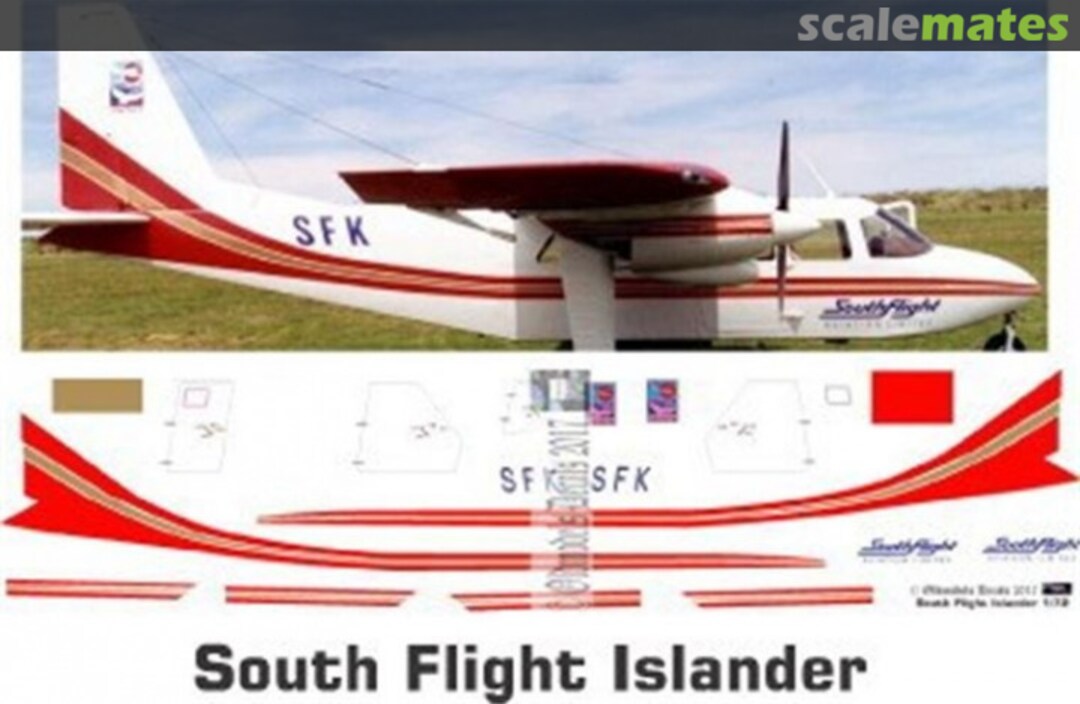 Boxart Islander - South Flight OMD1275 Oldmodels Decals Boxart Islander - South Flight OMD1275 Oldmodels Decals
