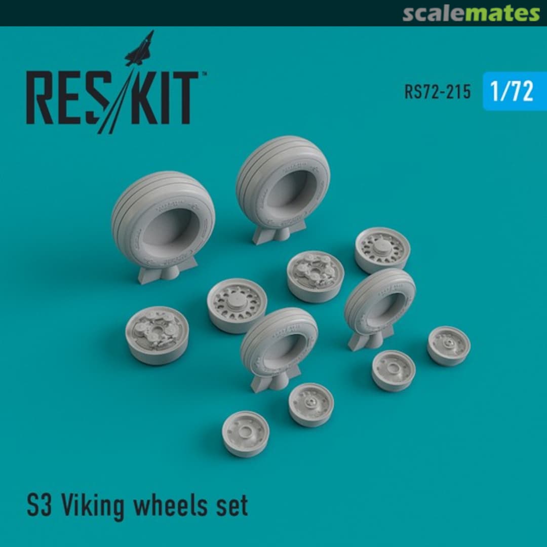 Boxart Lockheed S-3 Viking wheels set RS72-0215 ResKit Boxart Lockheed S-3 Viking wheels set RS72-0215 ResKit