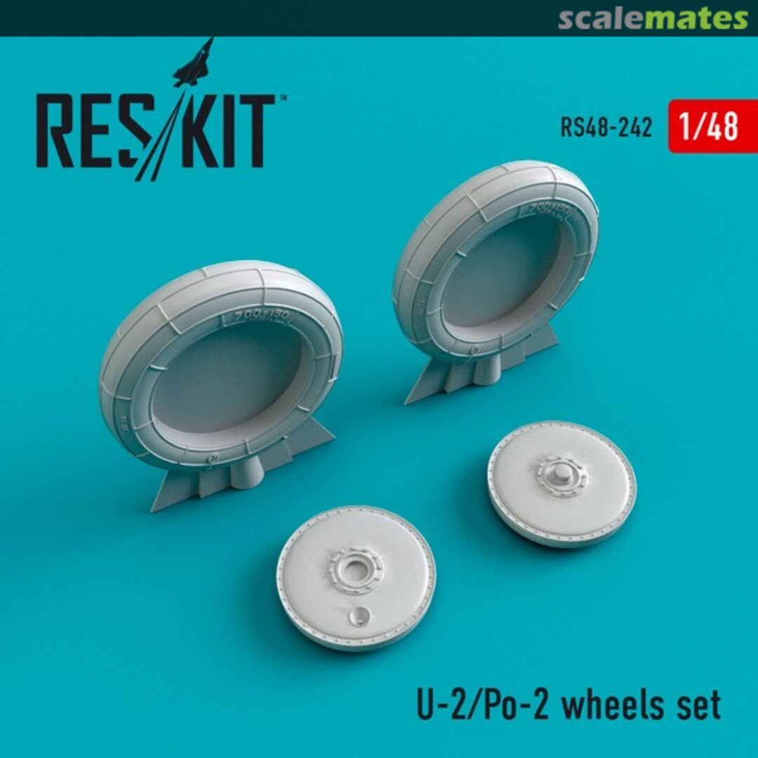 Boxart U-2/Po-2 wheels set RS48-0242 ResKit Boxart U-2/Po-2 wheels set RS48-0242 ResKit