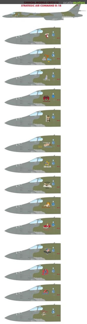 Boxart Strategic Air Command B-1B Lancer CD72113 Caracal Models
