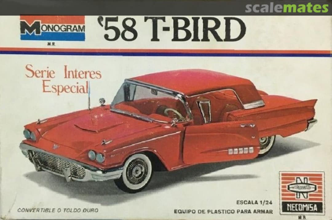 Boxart '58 T-Bird 7550 Monogram/Necomisa Boxart '58 T-Bird 7550 Monogram/Necomisa