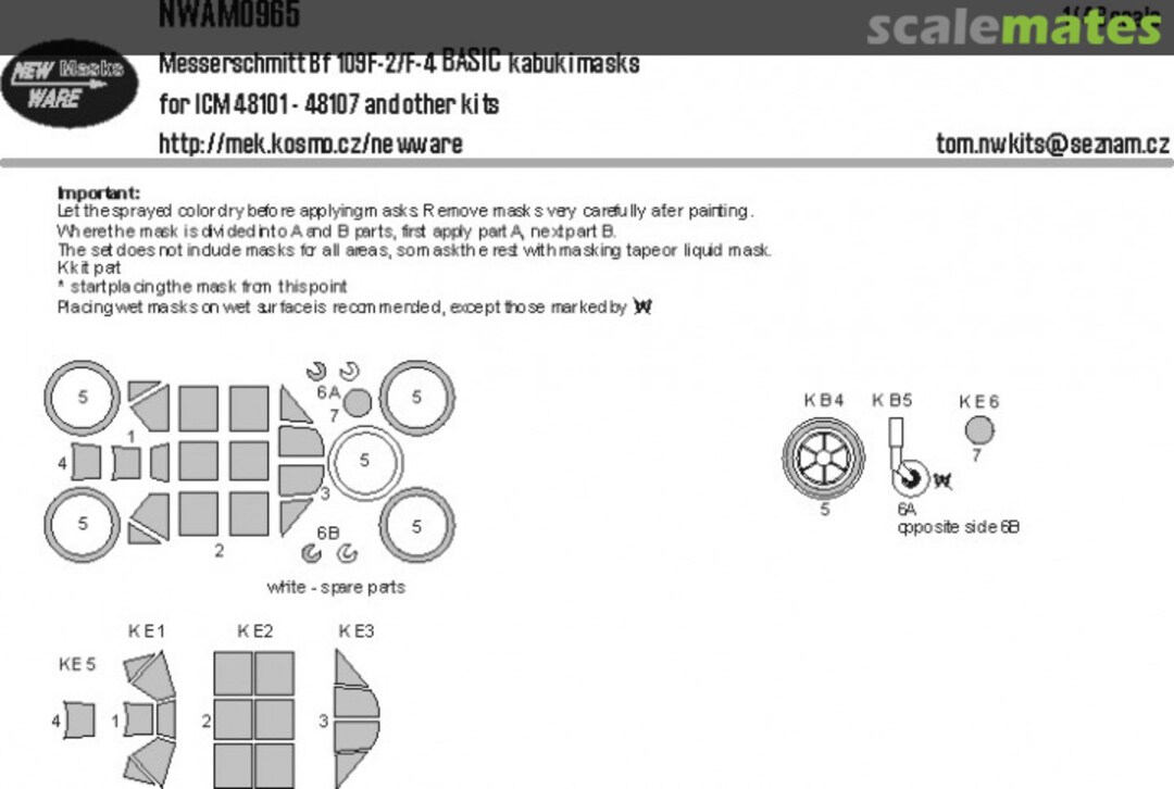 Boxart Messerschmit Bf 109F-2/F-4 BASIC kasbuki masks NWAM0965 New Ware Boxart Messerschmit Bf 109F-2/F-4 BASIC kasbuki masks NWAM0965 New Ware
