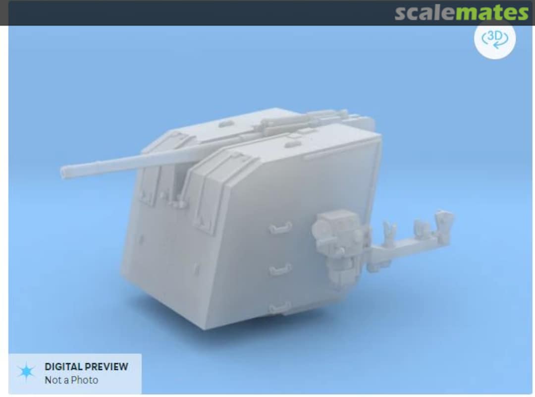Boxart DKM 10.5 cm/45 (4.1in) SK C/32 Gun diStefan 3Dprint Boxart DKM 10.5 cm/45 (4.1in) SK C/32 Gun diStefan 3Dprint
