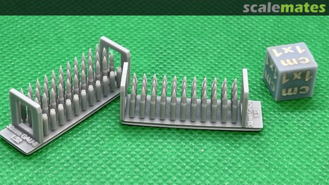 Boxart Ammo shells + 3 types of bullets for 30mm for GAU-8 32020303 EMP3d Boxart Ammo shells + 3 types of bullets for 30mm for GAU-8 32020303 EMP3d