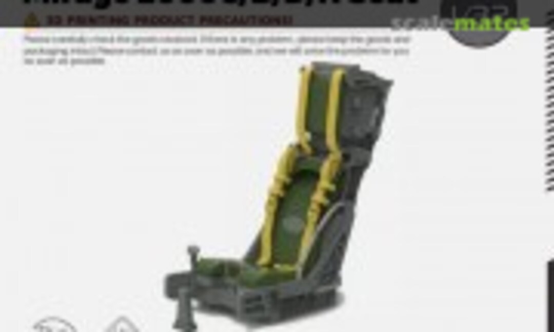 1:32 Mirage 2000C/B/D/N Seat (Yao's Studio/ 老姚手工坊 LY32706) LY32706