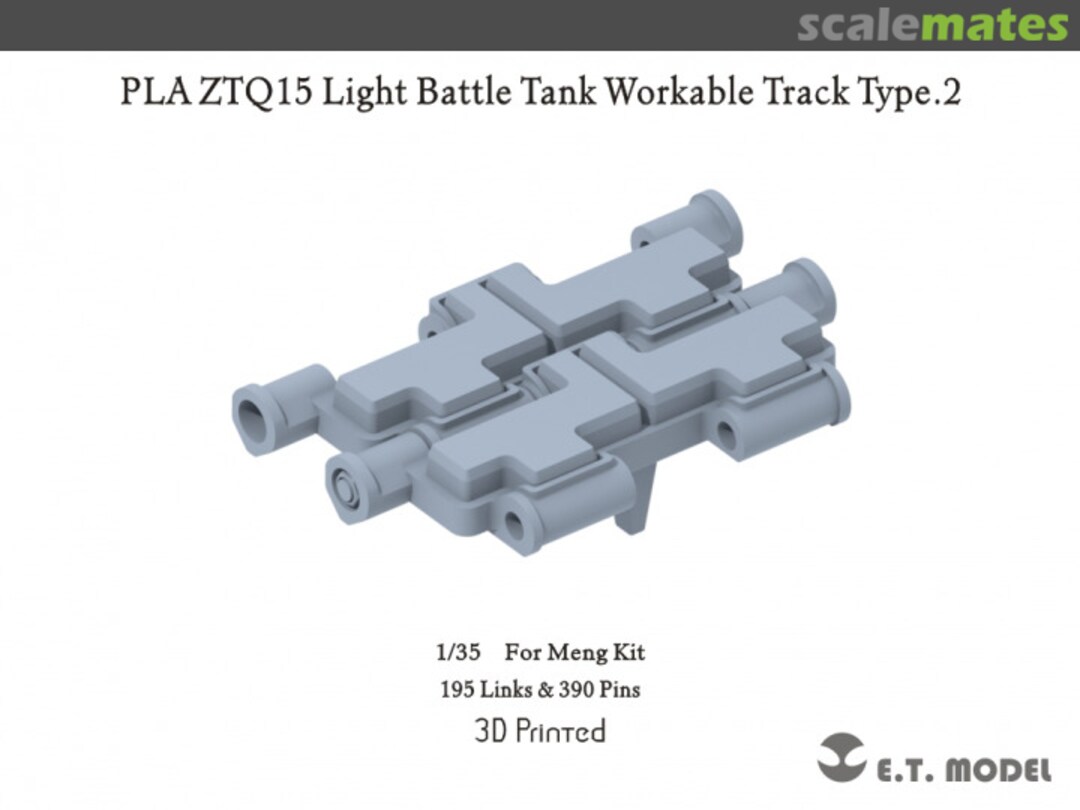 Boxart PLA ZTQ15 Light Battle Tank -3D-Printed Workable Track Type 2 P35-415 E.T. Model Boxart PLA ZTQ15 Light Battle Tank -3D-Printed Workable Track Type 2 P35-415 E.T. Model