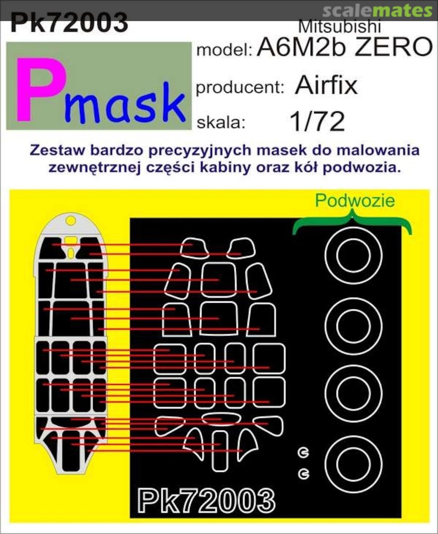 Boxart Mitsubishi A6M2b ZERO PK72003 Pmask Boxart Mitsubishi A6M2b ZERO PK72003 Pmask