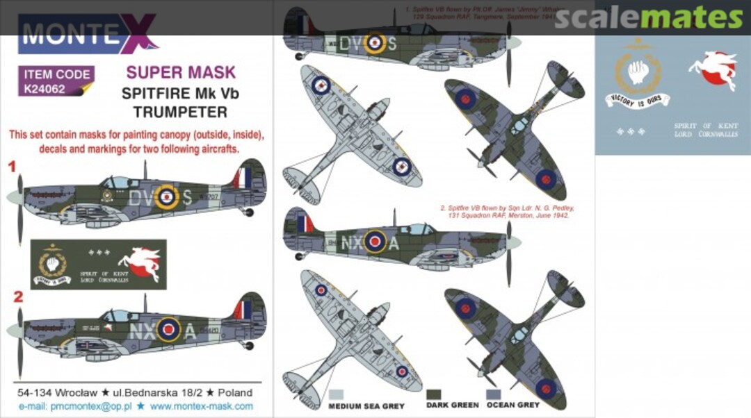 Boxart Spitfire Mk Vb K24062 Montex Boxart Spitfire Mk Vb K24062 Montex