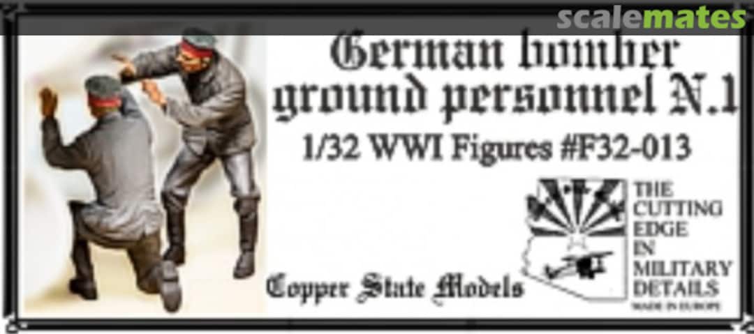 Boxart German bomber ground personnel N.1 F32-013 Copper State Models Boxart German bomber ground personnel N.1 F32-013 Copper State Models
