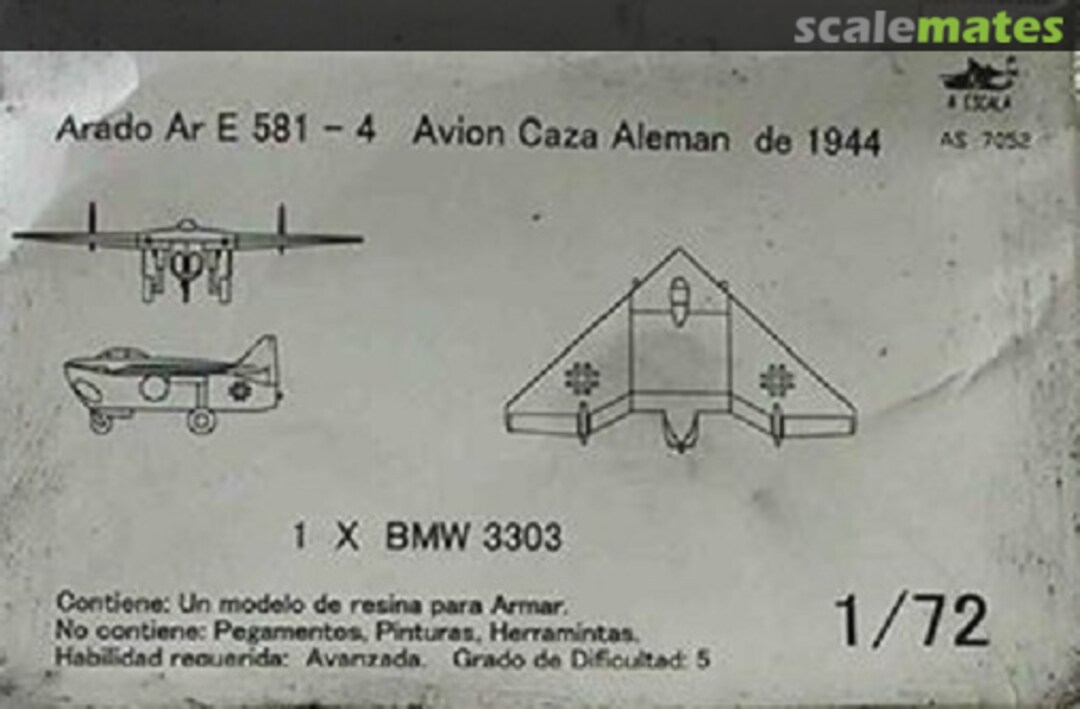 Boxart Arado Ar E 581-4 AS7052 AESCALA Boxart Arado Ar E 581-4 AS7052 AESCALA