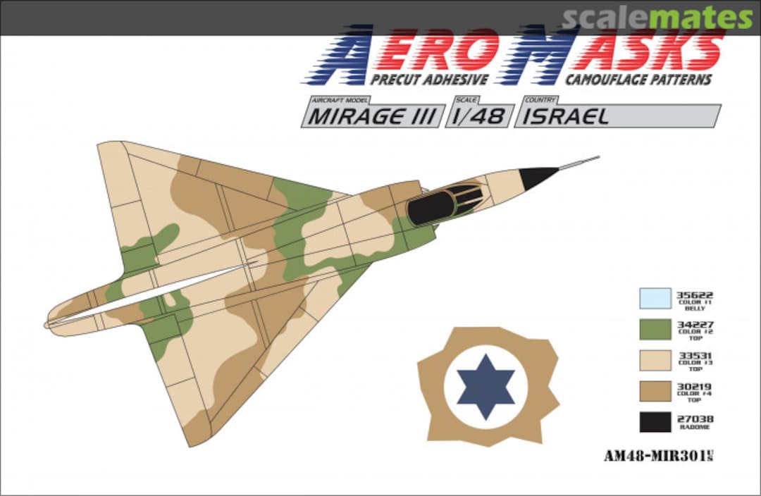 Boxart Mirage III Israel AM48-MIR301 AeroMasks Boxart Mirage III Israel AM48-MIR301 AeroMasks