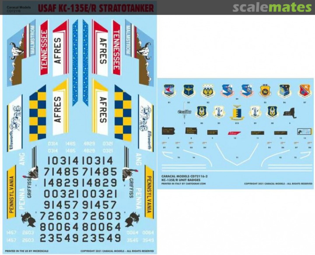 Contents USAF KC-135E/R Stratotanker CD72116 Caracal Models Contents USAF KC-135E/R Stratotanker CD72116 Caracal Models