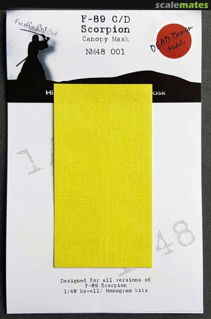 Boxart F-89 C/D Scorpion - Canopy Mask NM48001 DEAD Design Models Boxart F-89 C/D Scorpion - Canopy Mask NM48001 DEAD Design Models