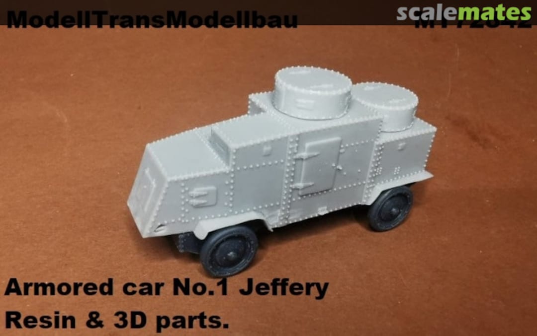 Boxart Armored car No.1 Jeffery MT72842 Modell Trans Modellbau