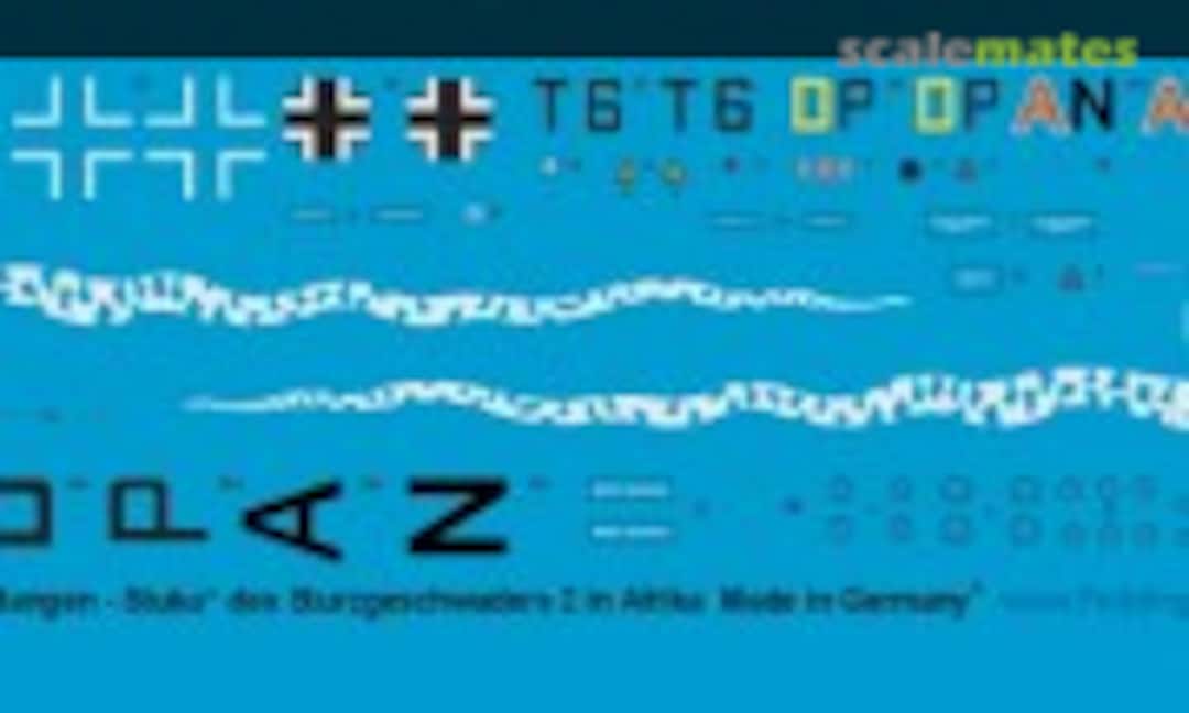 1:87 Ju 87 B Schlangen Stuka der Sturzgeschwaders 2 Afrika (Peddinghaus-Decals 87 4600) 87 4600